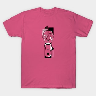 one face three eyes potrait T-Shirt